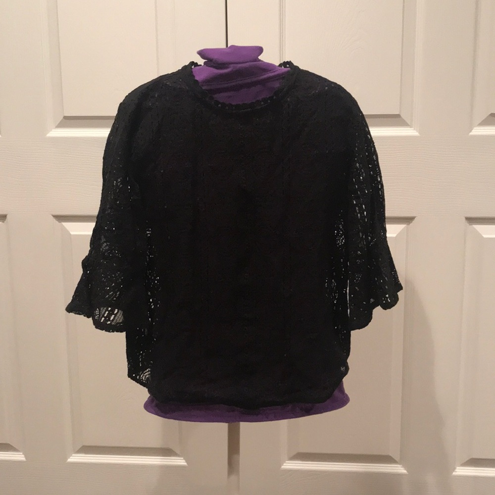 Black lace top